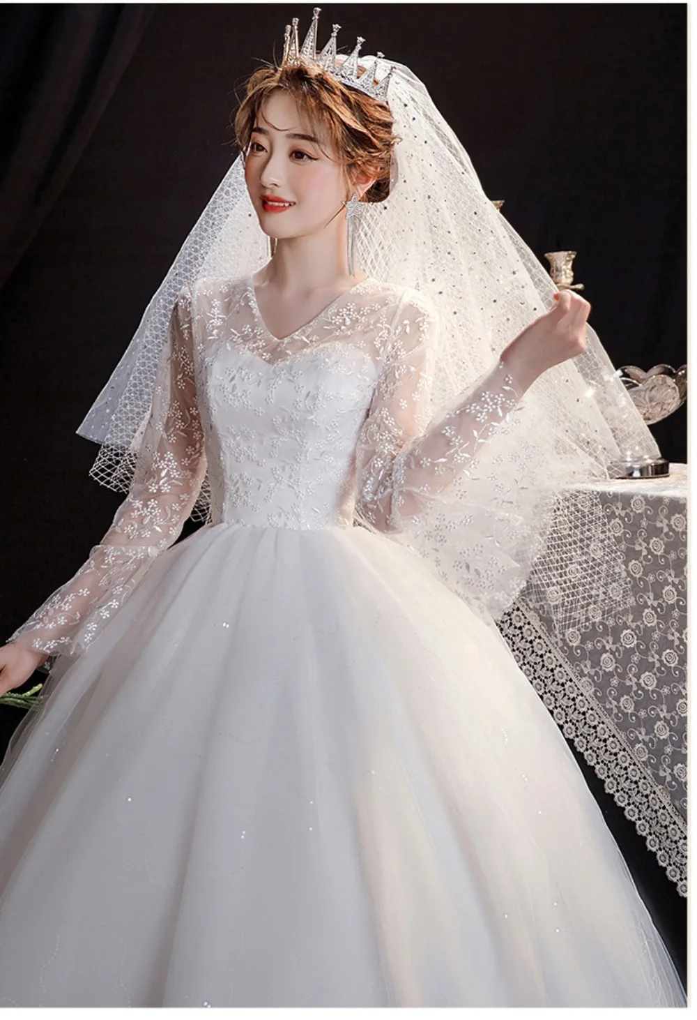 GIYSILE Boho Wedding Dress New Fantasy Lace Bridal Main Marriage Dresses French Floor Length Wedding Dress Vestidos De Novia