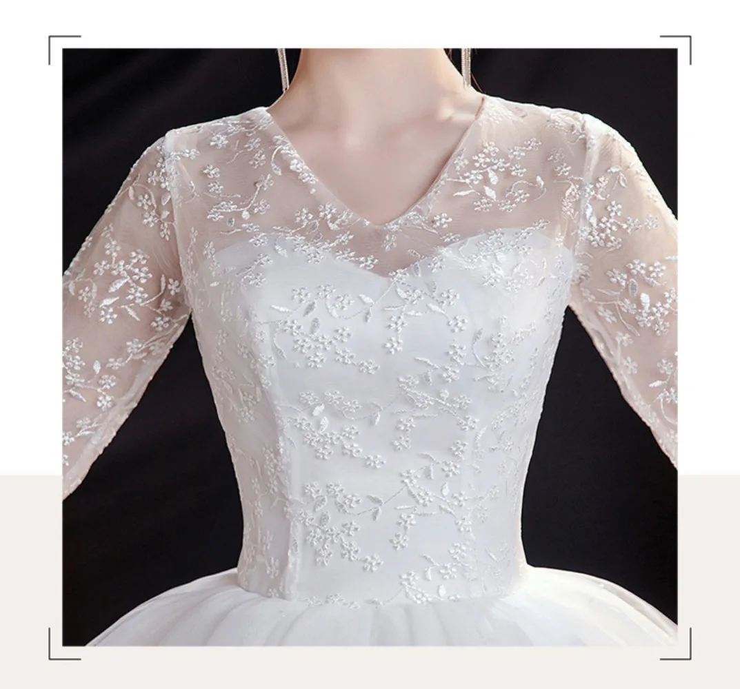 GIYSILE Boho Wedding Dress New Fantasy Lace Bridal Main Marriage Dresses French Floor Length Wedding Dress Vestidos De Novia