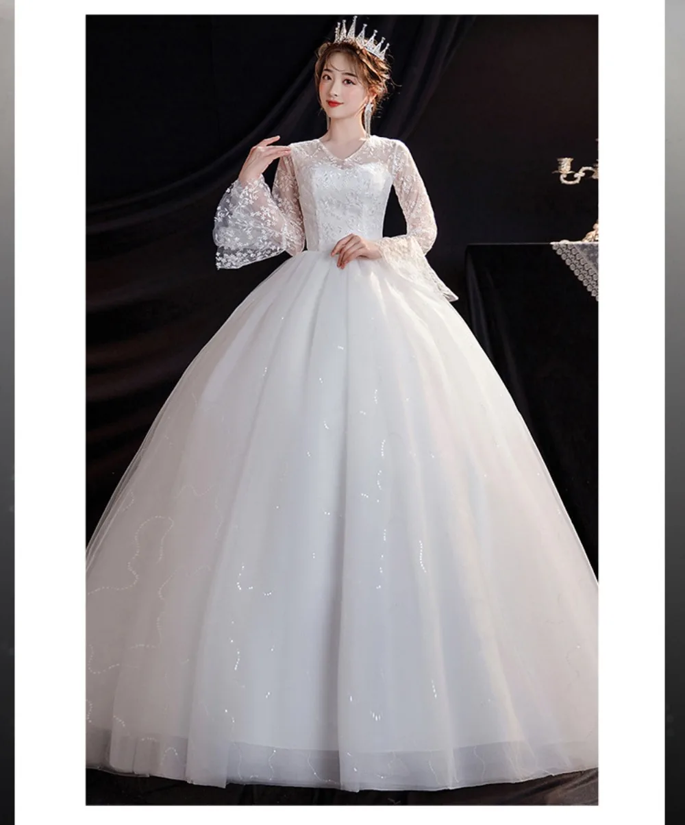 GIYSILE Boho Wedding Dress New Fantasy Lace Bridal Main Marriage Dresses French Floor Length Wedding Dress Vestidos De Novia