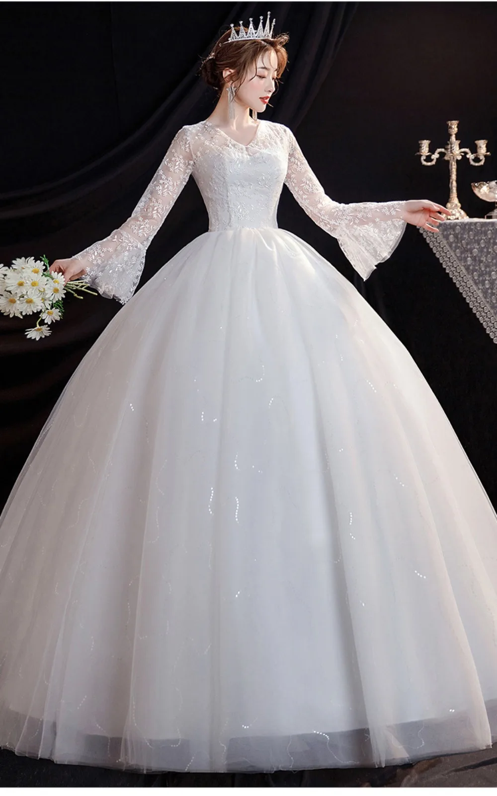 GIYSILE Boho Wedding Dress New Fantasy Lace Bridal Main Marriage Dresses French Floor Length Wedding Dress Vestidos De Novia
