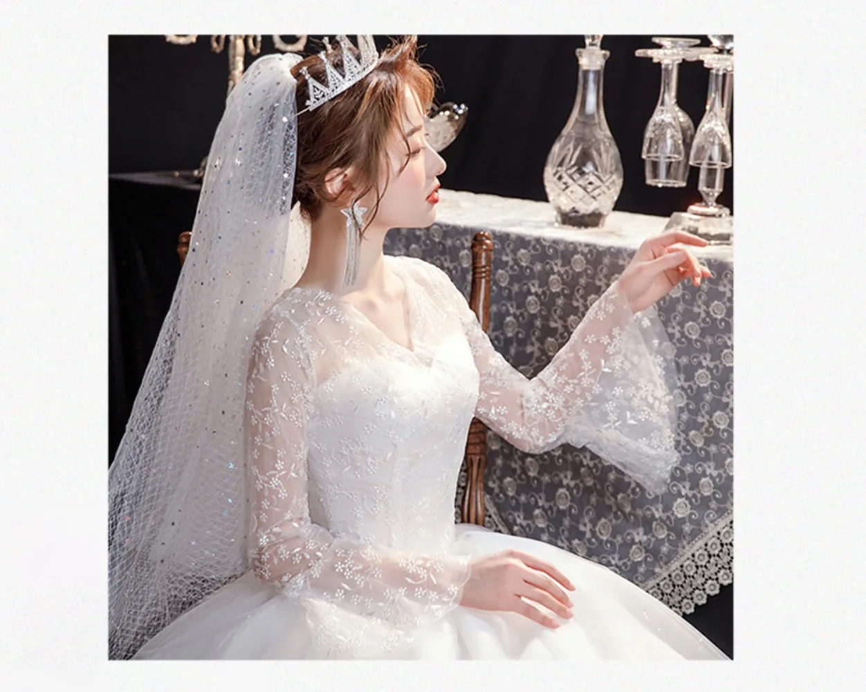 GIYSILE Boho Wedding Dress New Fantasy Lace Bridal Main Marriage Dresses French Floor Length Wedding Dress Vestidos De Novia