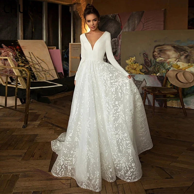 HERBURN Delicate Wedding Dresses For Women Pastrol Sweetheart Beauty Lace Up Customized Robe Mariee Robe De Soiree Mariage