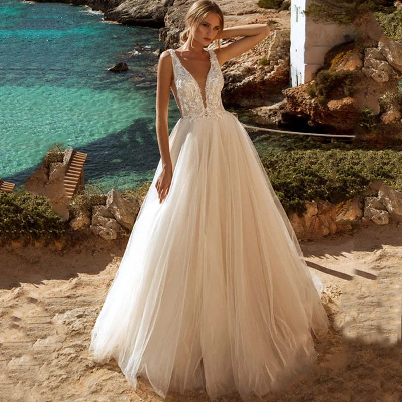 HERBURN Delicate Wedding Dresses For Women Pastrol Sweetheart Beauty Lace Up Customized Robe Mariee Robe De Soiree Mariage