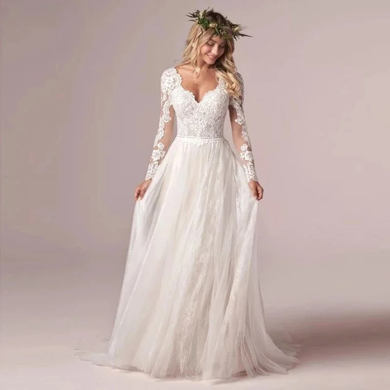 HERBURN Delicate Wedding Dresses For Women Pastrol Sweetheart Beauty Lace Up Customized Robe Mariee Robe De Soiree Mariage