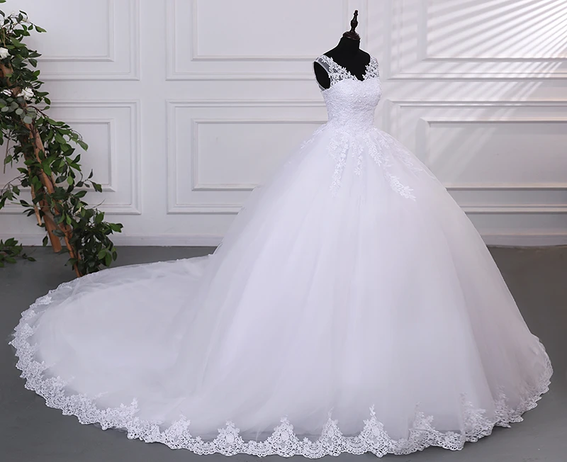 Cheap Wedding Dress Pure White Wedding Dresses With Train Customized Party Dress 2025 Brides Wedding Dresses Ashley Gloria