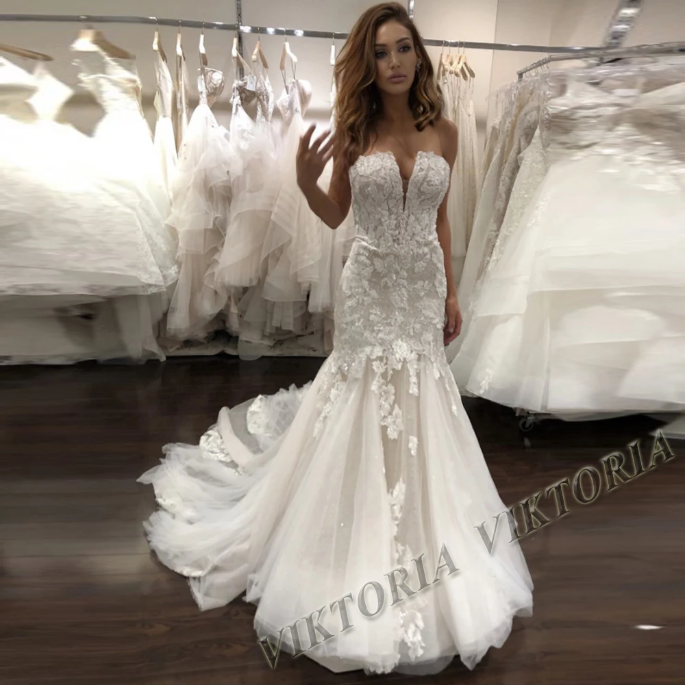 VIKTORIA Exquisite Beading Wedding Dresses for Women Mini Bridal Dress Sequins Sleeveless Vestidos De Novia Boda Customized