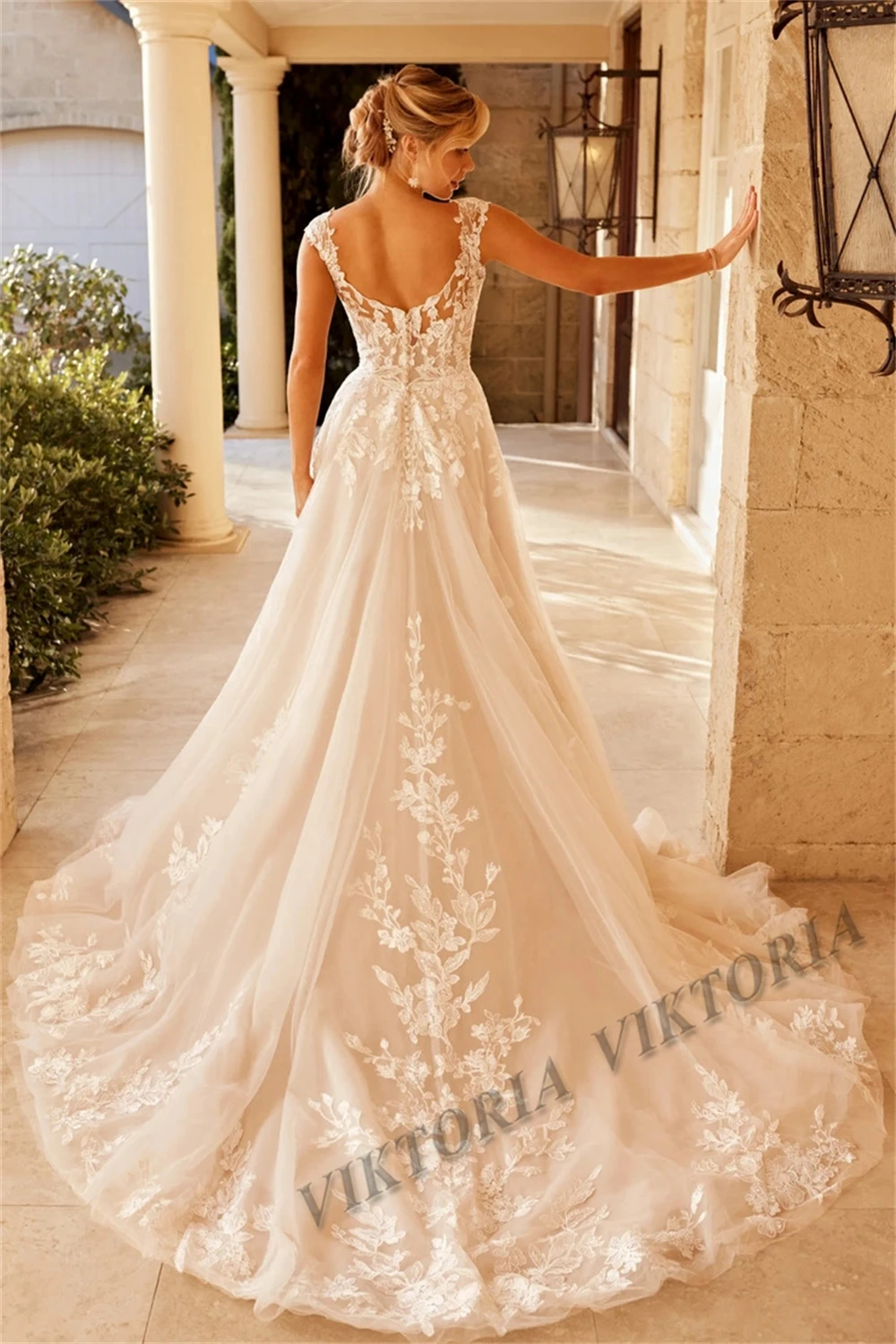 VIKTORIA Classic 2025 Wedding Dresses Cap Sleeves Sweetheart For Bride A-LINE Appliques Women Vestidos De Novia Drop Shipping