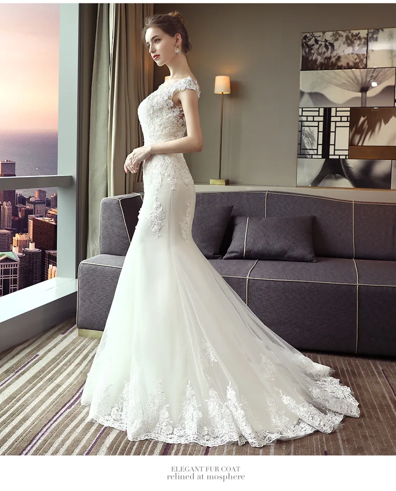 Vestido De Noiva 2026 The Bridal O-neck Court Train Luxury Lace Embroidery Mermaid Princess Luxury Wedding Dress Customized