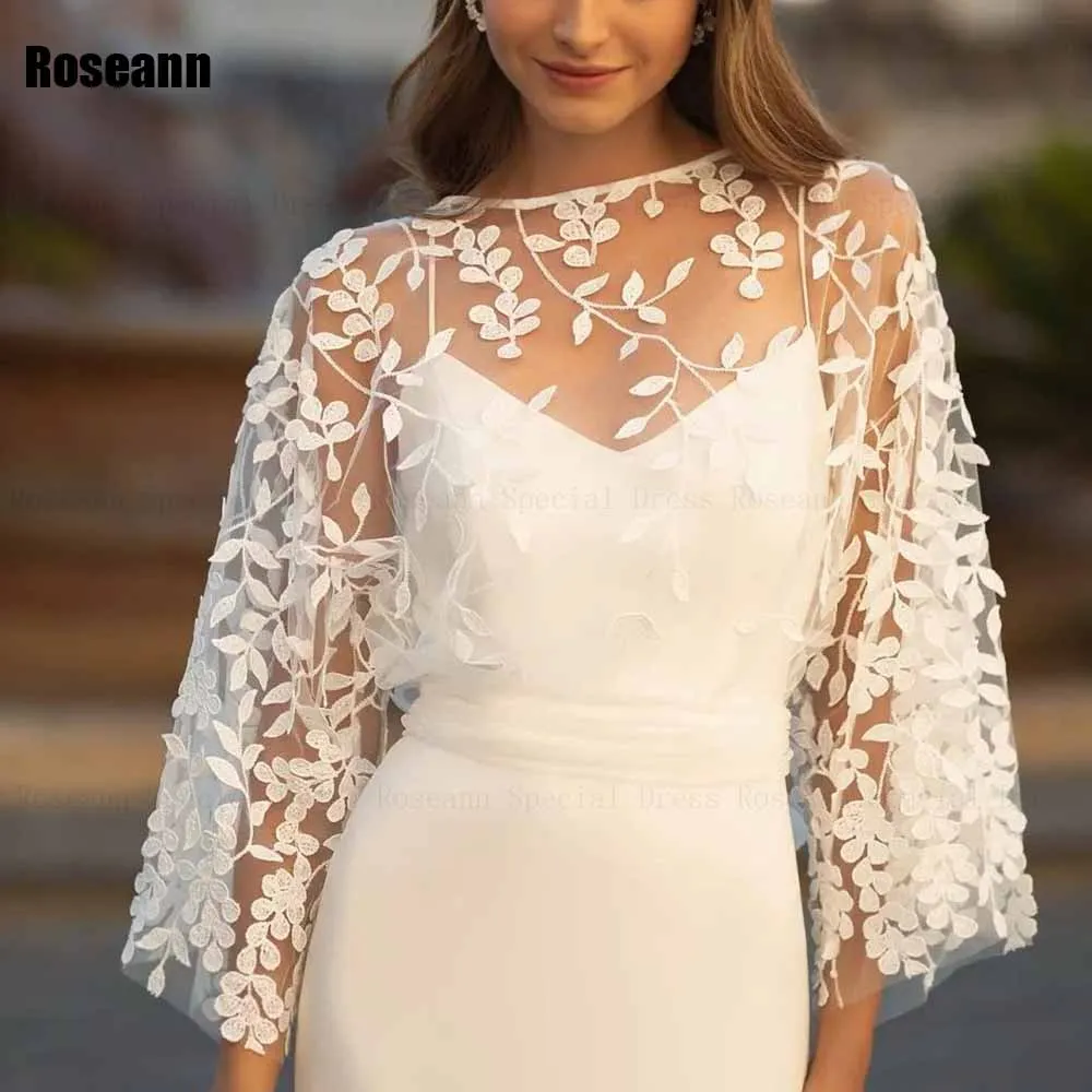 Customized High Quality New Mermaid Wedding Dress O-Neck Lace Applique Tulle Open Back Bride Dresses Floor Length robe de mariée