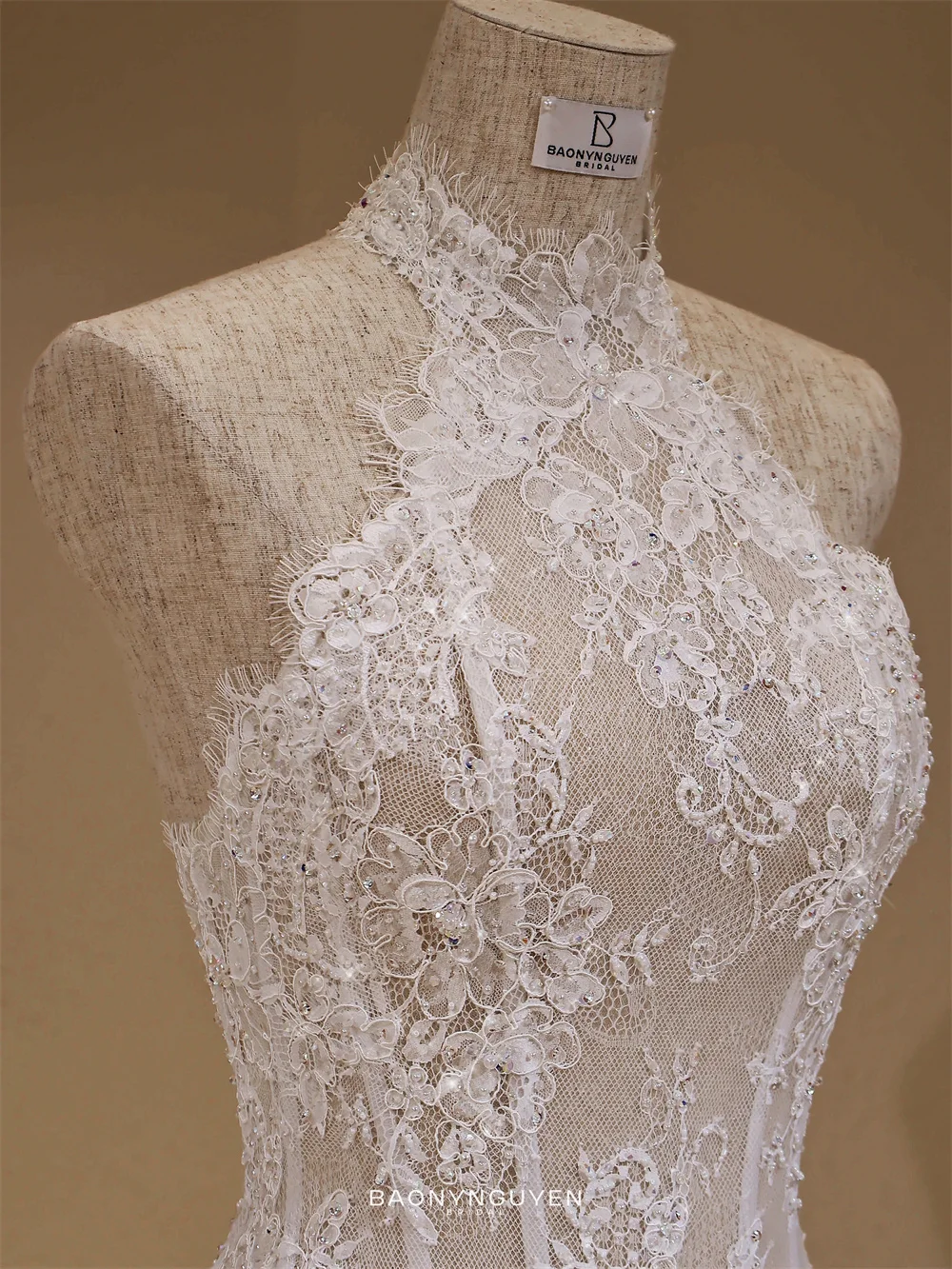 Kyoto White Floral Lace Customized Wedding Dress Sleeveless Halter Necklink vestidos de noche A-Line Mini After Party Gown 2026