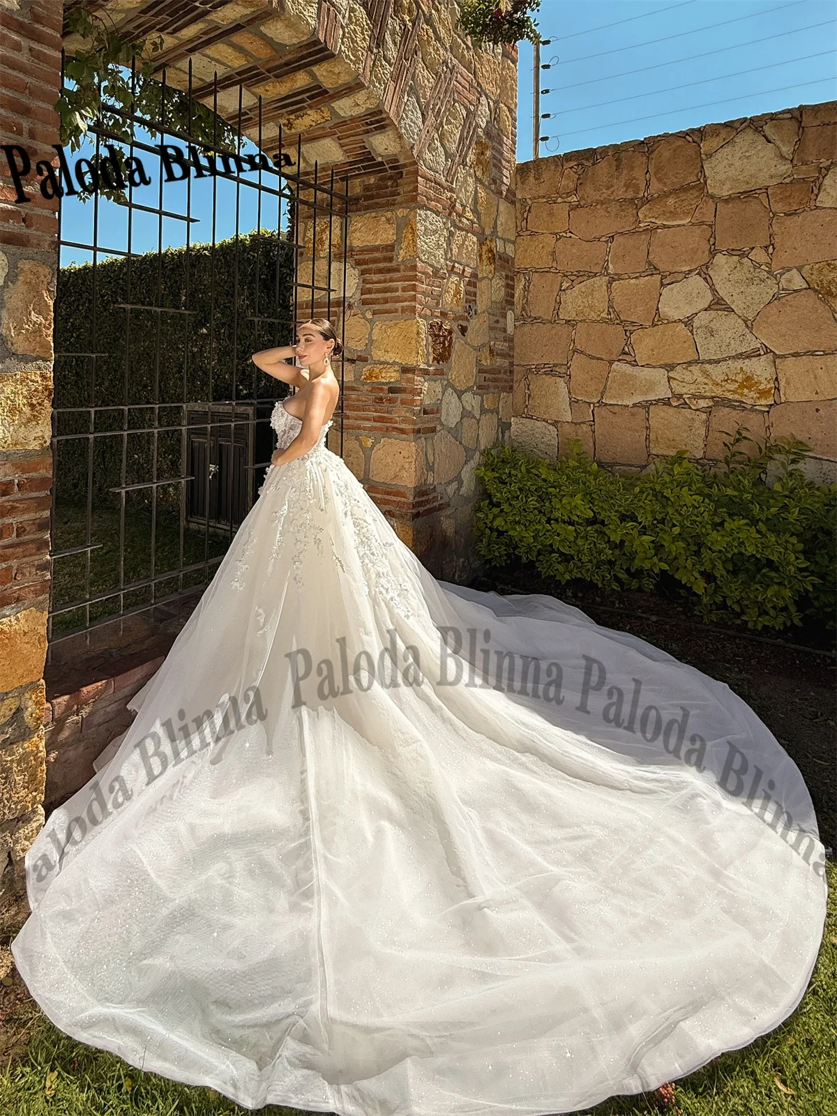 Paloda Delicate Wedding Dress for Women with Appliques Mermaid Sleeveless Sweetheart Vestidos De Novia Brautmode Customized