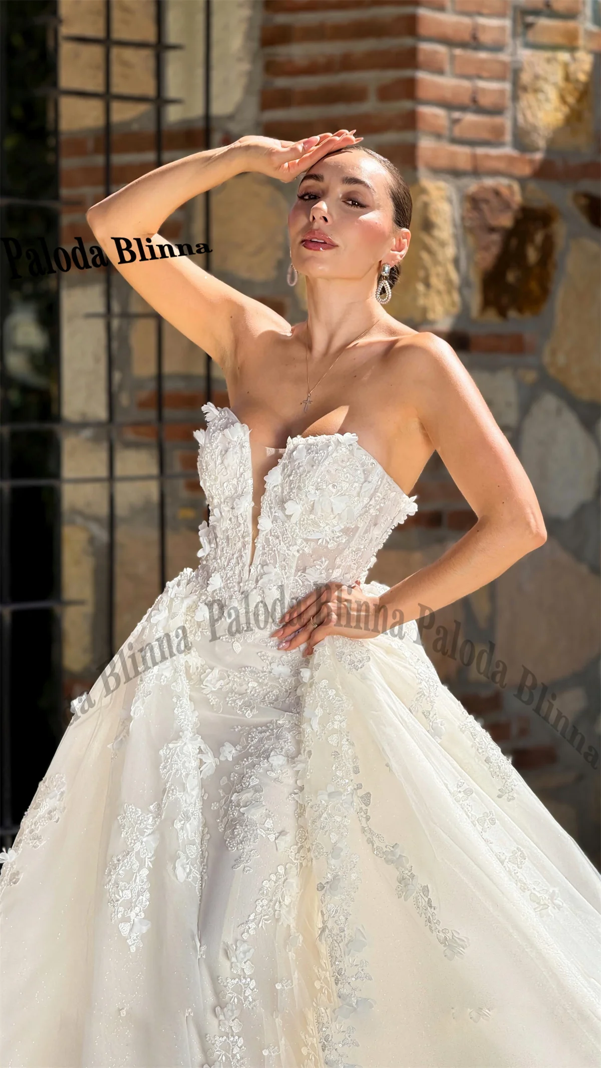Paloda Delicate Wedding Dress for Women with Appliques Mermaid Sleeveless Sweetheart Vestidos De Novia Brautmode Customized