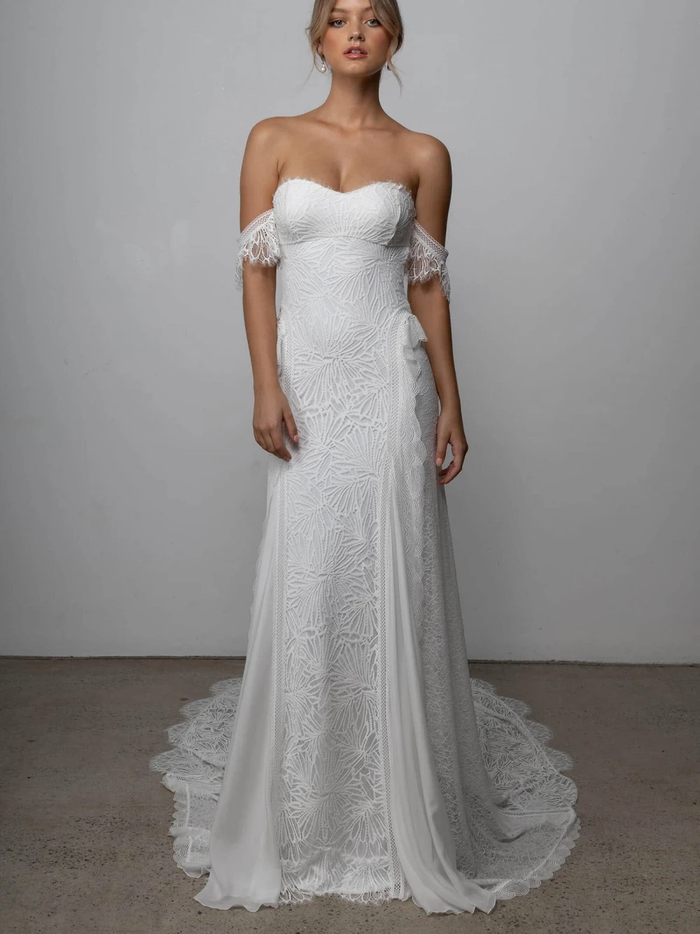 Beach Sweetheart Neck Wedding Dresses Lace Applique Customized Dress For Bride Elegant Floor-length Bridal Gown Vestido De Novia