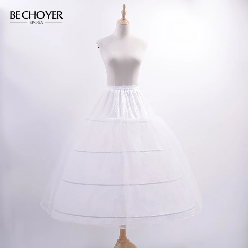 BECHOYER Customized Petticoat Wedding Dress Appliques Bride Gown Vestido De Noiva ACC
