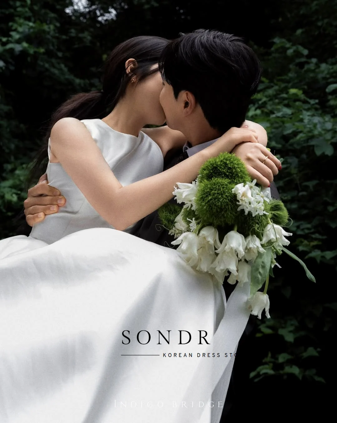 Sondr O-Neck Sleeveless Satin Korean Wedding Dresses Floor-Length Bridal Gown Customized A Line Outdoor Photo Shoot Gown 2026