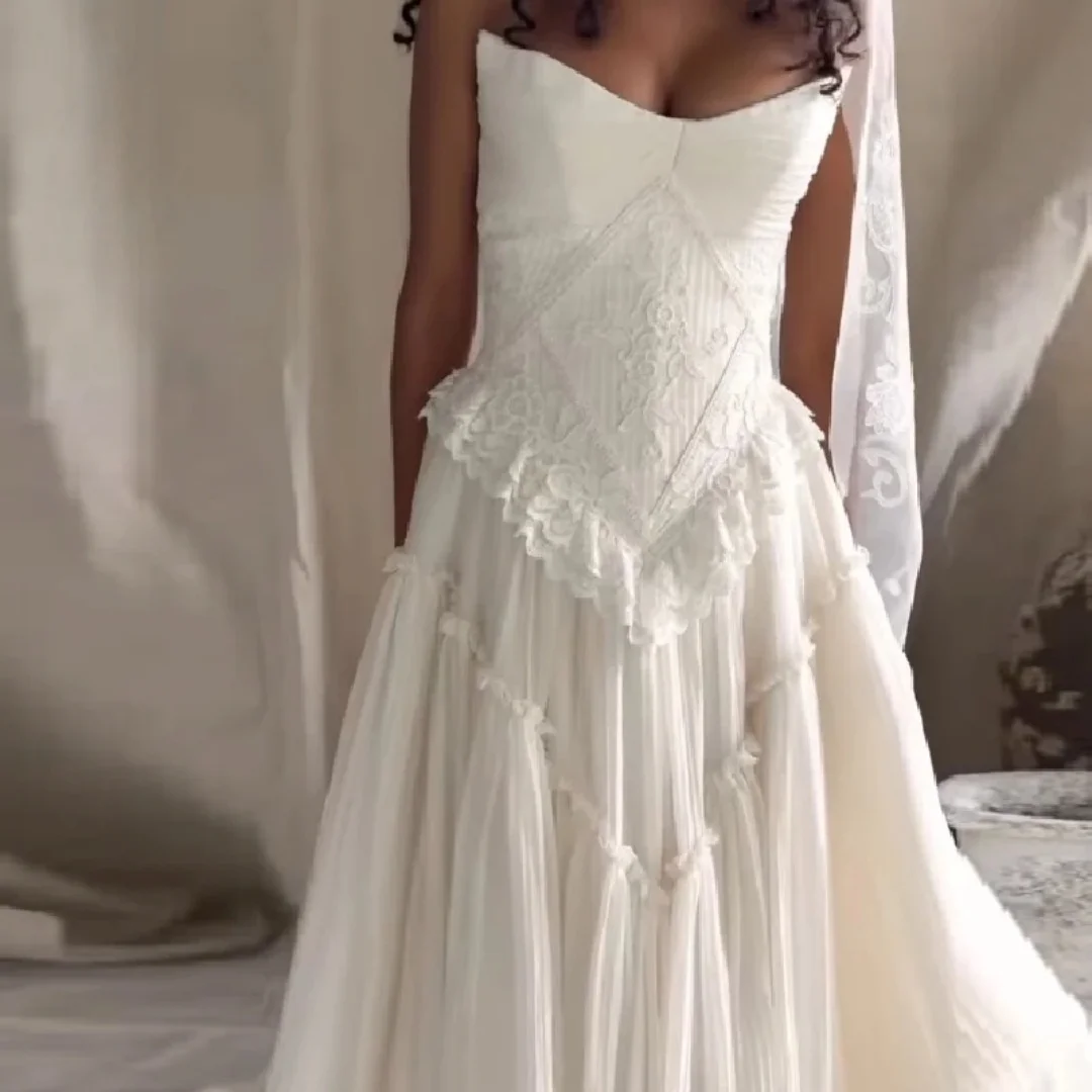 Rebecca Customized Mermaid Floor-Length Prom Dress Lace Embroidery vestidos de noche All Over Sequins Court Train Formal Evening