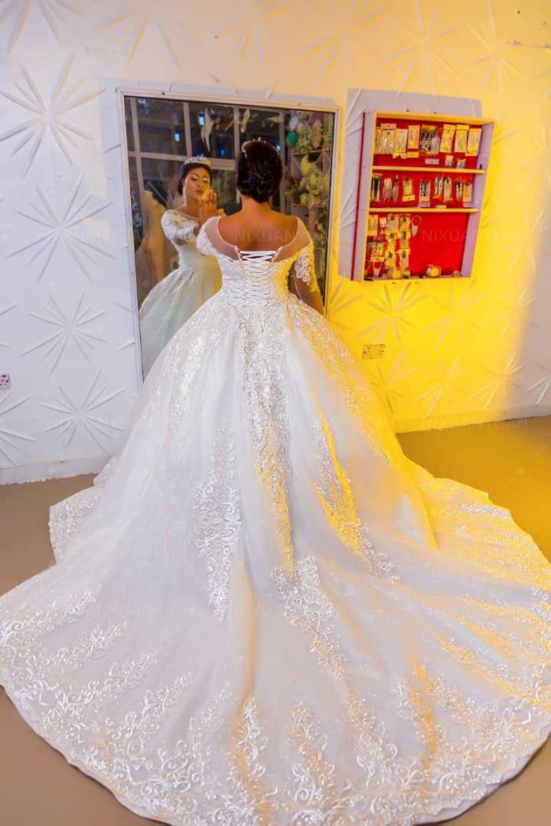 Formal Event Dresses Ball Gown Female Dress Novias Guest Wedding Party Dress Wedding Dresses Bride Luxury Robe Customized