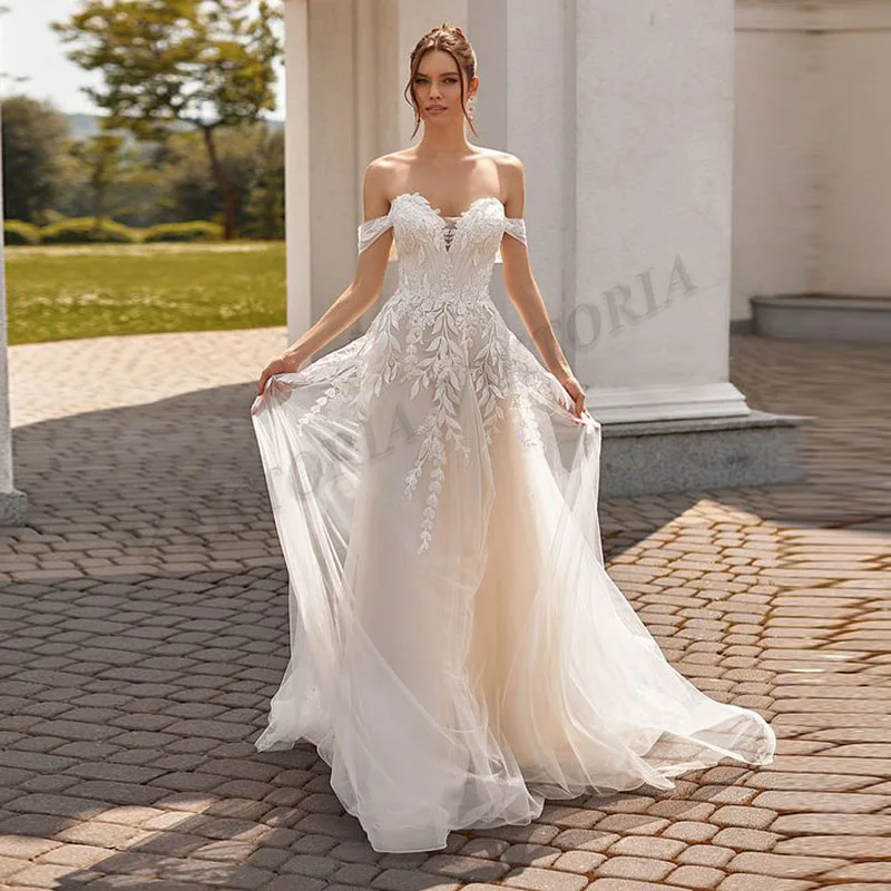 VIKTORIA 2025 Fashion Wedding Dress Off The Shoulder Sweetheart For Bride Mermaid Appliques Women Vestidos De Novia Customized