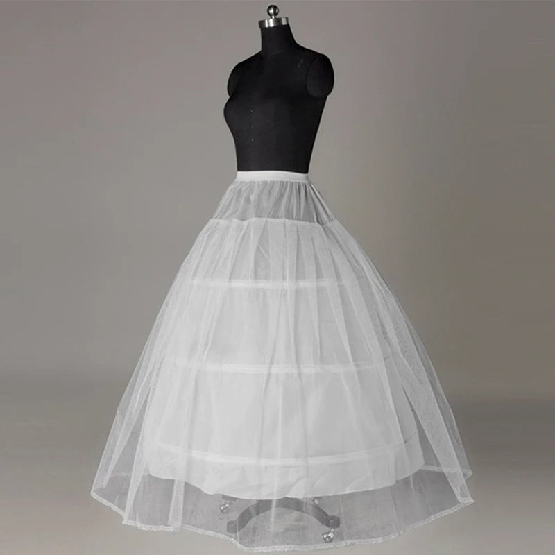 Crinoline Long Petticoat For Wedding Dress Underskirt Half Slips Wedding Accessories