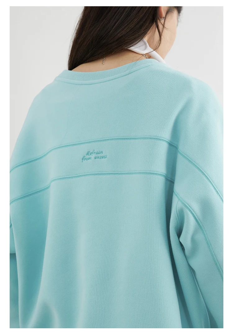 CHIC VEN Women Sweatshirts Loose Casual New O Neck Raglan Sleeves Long Sleeved Female Tops Pullover Spring Autumn 2025