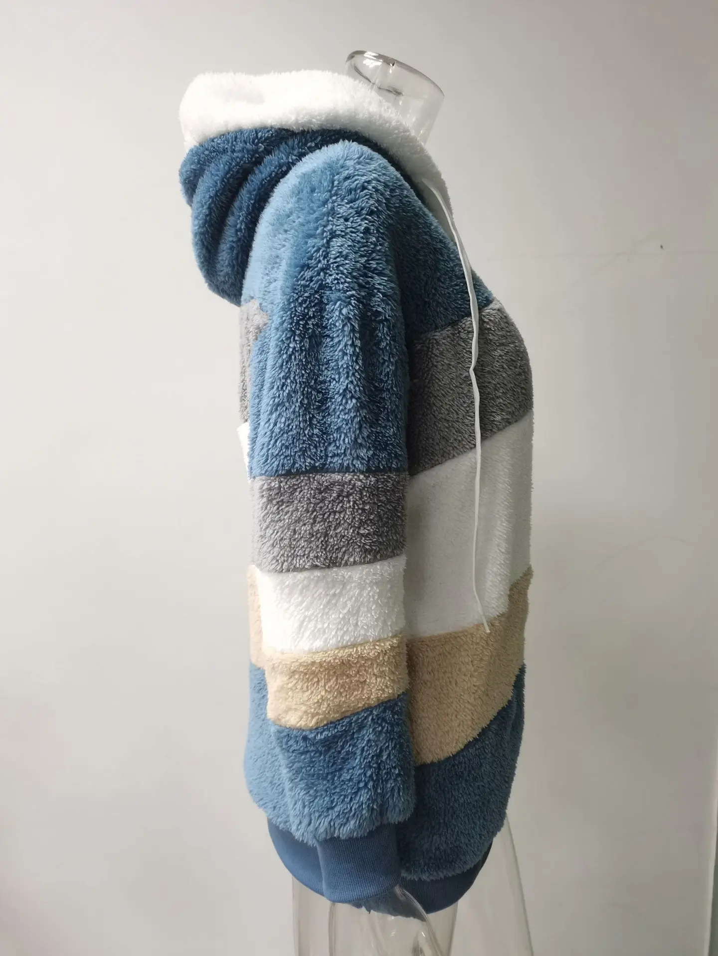 Customizable 2025 New UZZDSS Winter Women Coat Fashion Casual Stitching Plaid Clothes Hooded Zipper Ladies Coat Women Jacket