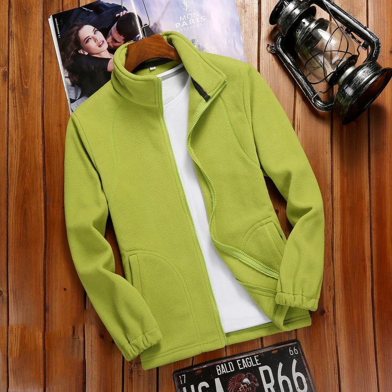 2023 Autumn Winter New Women Fleece Zip-up Sweatshirts Tops Brand Long Sleeve Running Style Solid Color Warm Polar Fleece Coat