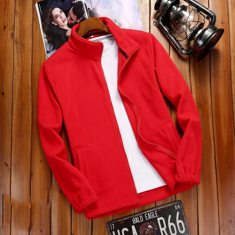 2023 Autumn Winter New Women Fleece Zip-up Sweatshirts Tops Brand Long Sleeve Running Style Solid Color Warm Polar Fleece Coat