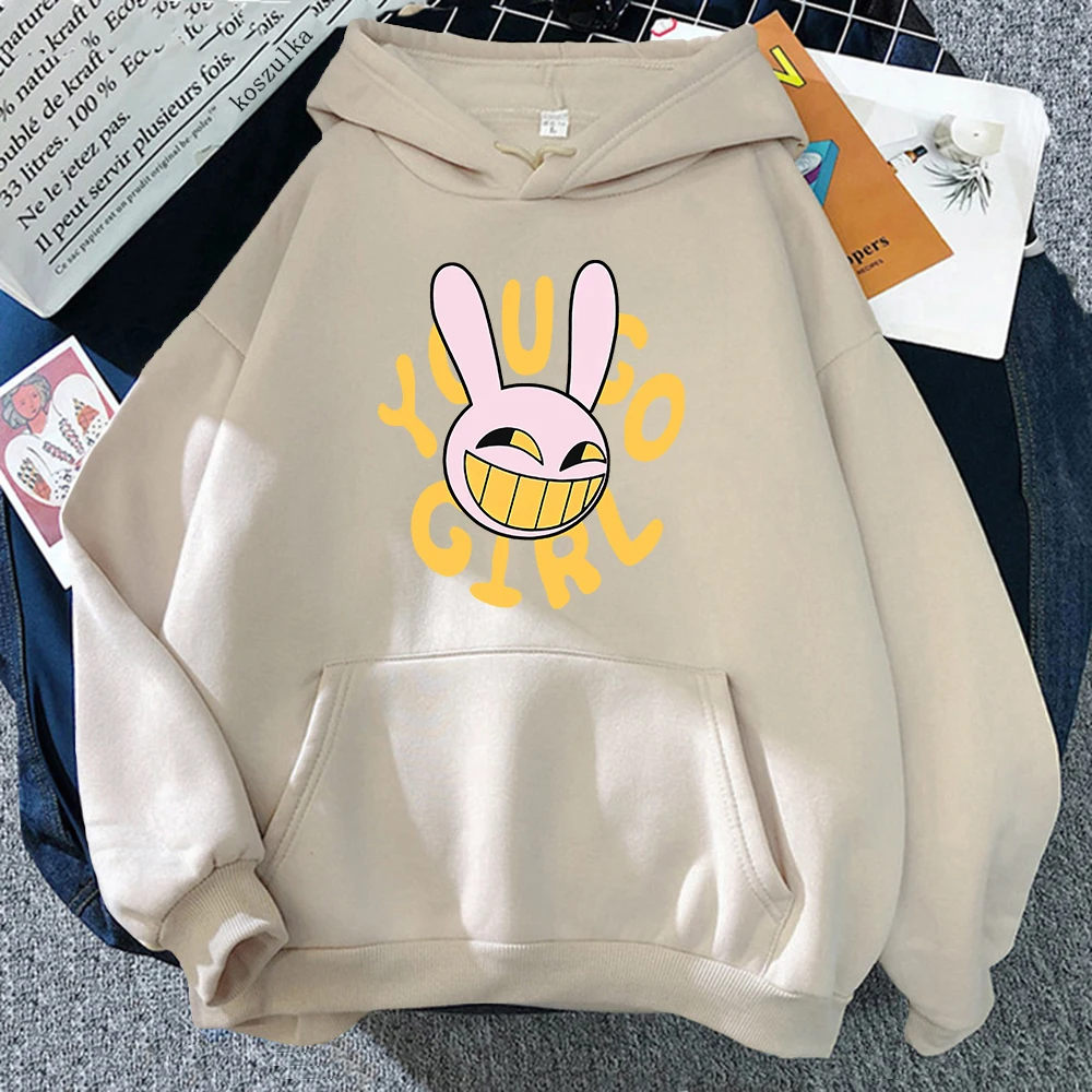 YOU GO GIRL Digital Circus Jax Hoodie Fashion Women Harajuku Funny Cute Rabbit Hoodie Unisex Cartoon Vintage Pullover Sweatshirt