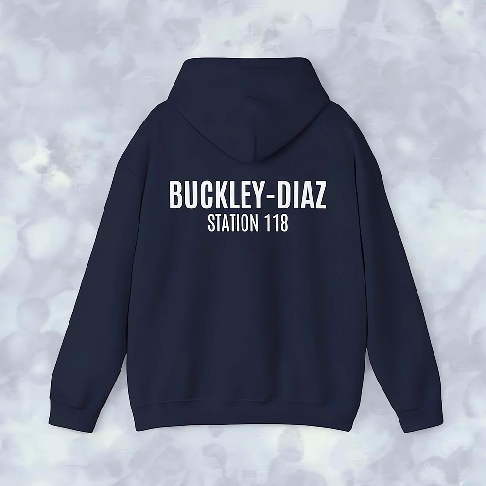 9-1-1 TV Show LAFD Hoodie Evan Buckley Eddie Diaz Bobby Nash Hen Wilson Han Shirt Firefighter Tv Show Merch Trendy Halloween Top