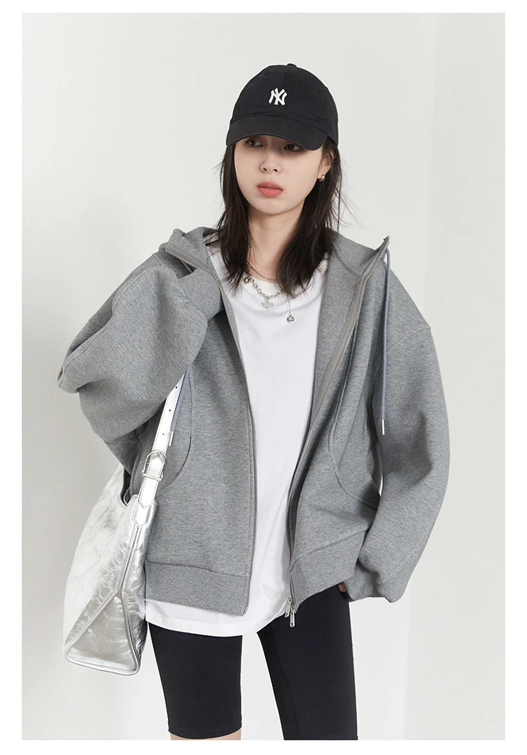 CHIC VEN Women Sweatshirts Loose New Drawstring Hooded Female Jacket BF Style Woman Sports Coat Spring Autumn 2025