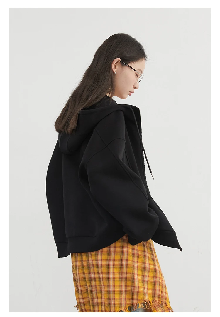 CHIC VEN Women Sweatshirts Loose New Drawstring Hooded Female Jacket BF Style Woman Sports Coat Spring Autumn 2025