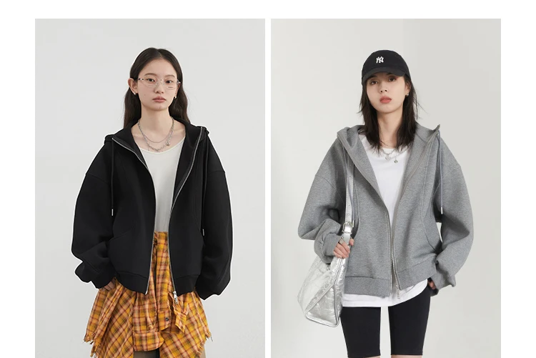 CHIC VEN Women Sweatshirts Loose New Drawstring Hooded Female Jacket BF Style Woman Sports Coat Spring Autumn 2025
