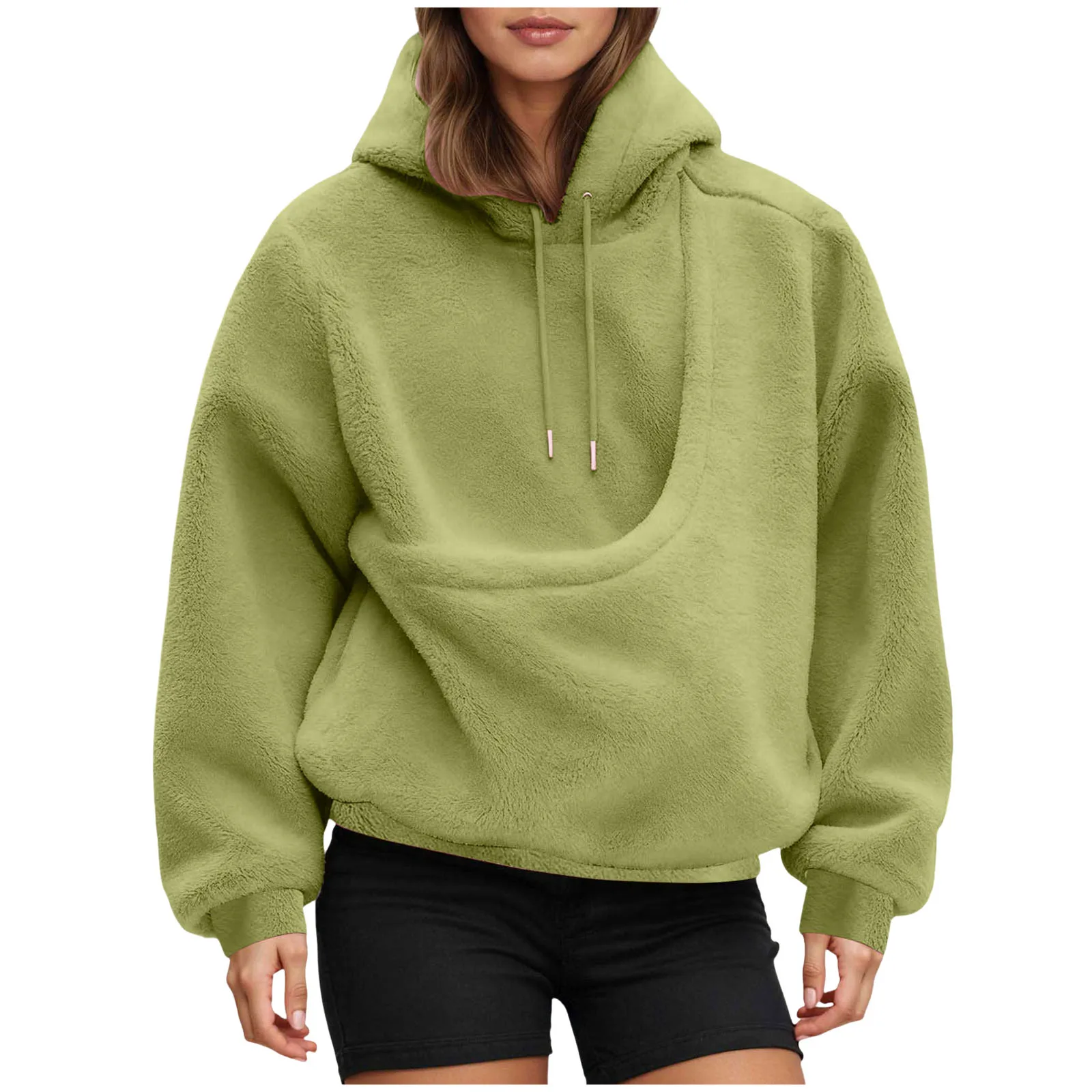 Cat Lovers Hoodie For Women Kangaroo Dog Pet Holder Carrier Big Pocket Fleece Pullovers Animal Pouch Hooded Sweatshirt Tops