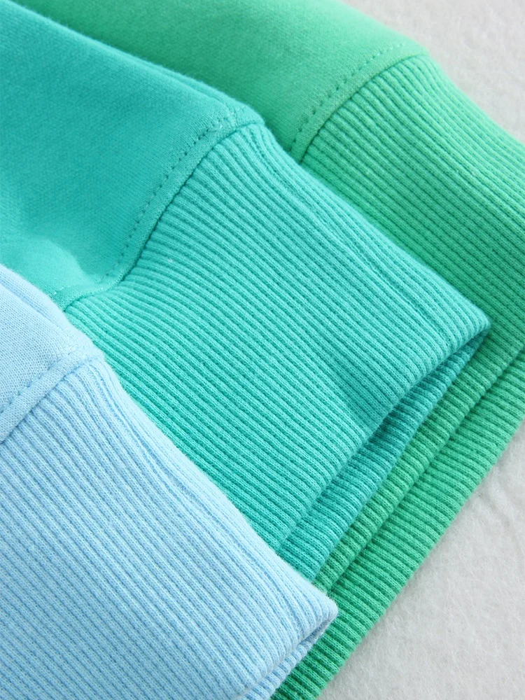 Blue Cotton Sweatshirts Oversize Women O Neck Loose Pullovers Long Sleeve Top Solid Oversized Green Sweatshirt For Women