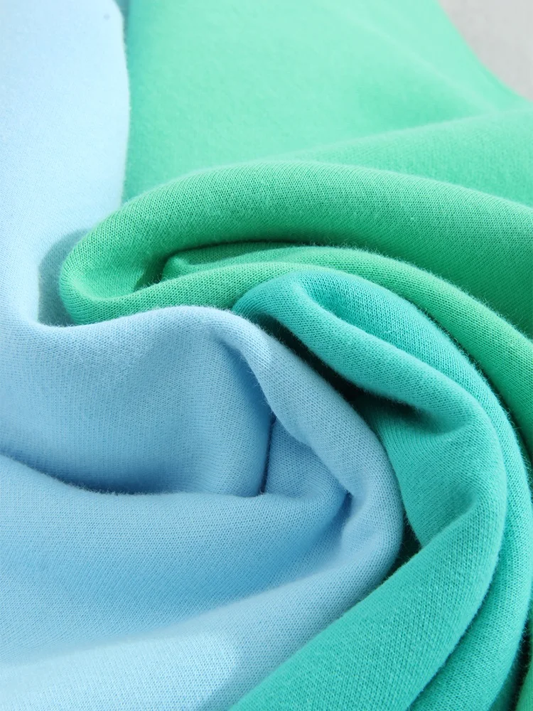 Blue Cotton Sweatshirts Oversize Women O Neck Loose Pullovers Long Sleeve Top Solid Oversized Green Sweatshirt For Women