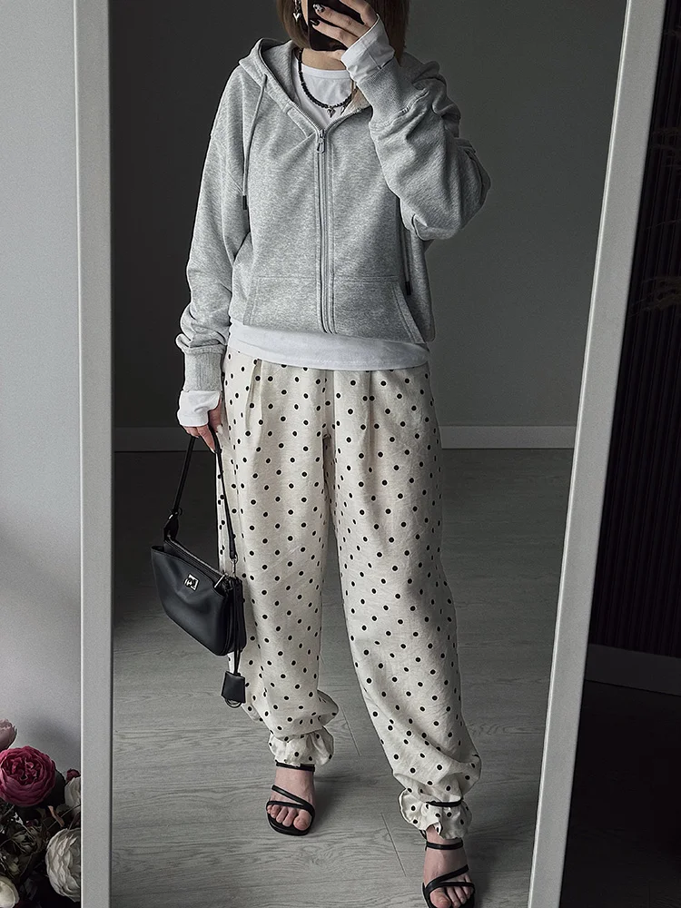 Hoodies Oversized Zip Up Sweatshirt Women White Cotton Fall Sweatshirt With Hood Zipper Gray Hooded Sweatshirts Zip Coat Women