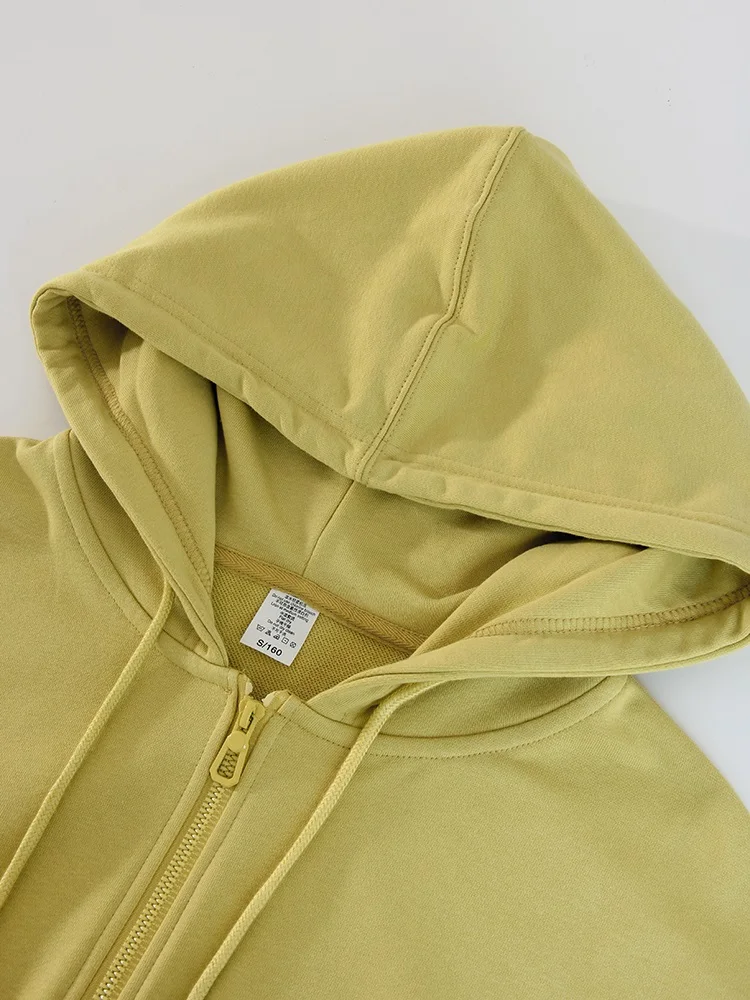 Hoodies Oversized Zip Up Sweatshirt Women White Cotton Fall Sweatshirt With Hood Zipper Gray Hooded Sweatshirts Zip Coat Women