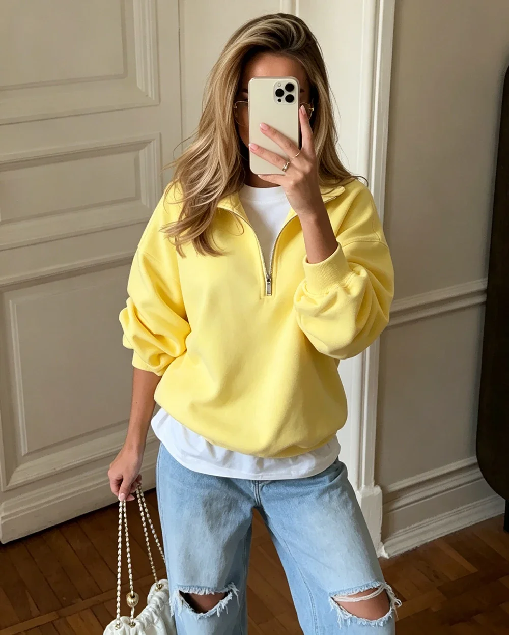 Fashion Women's Zip-up Sweatshirt Oversized Autumn Red Vintage Pinterest Sweatshirt with Zipper Cotton Long-sleeved Street Style