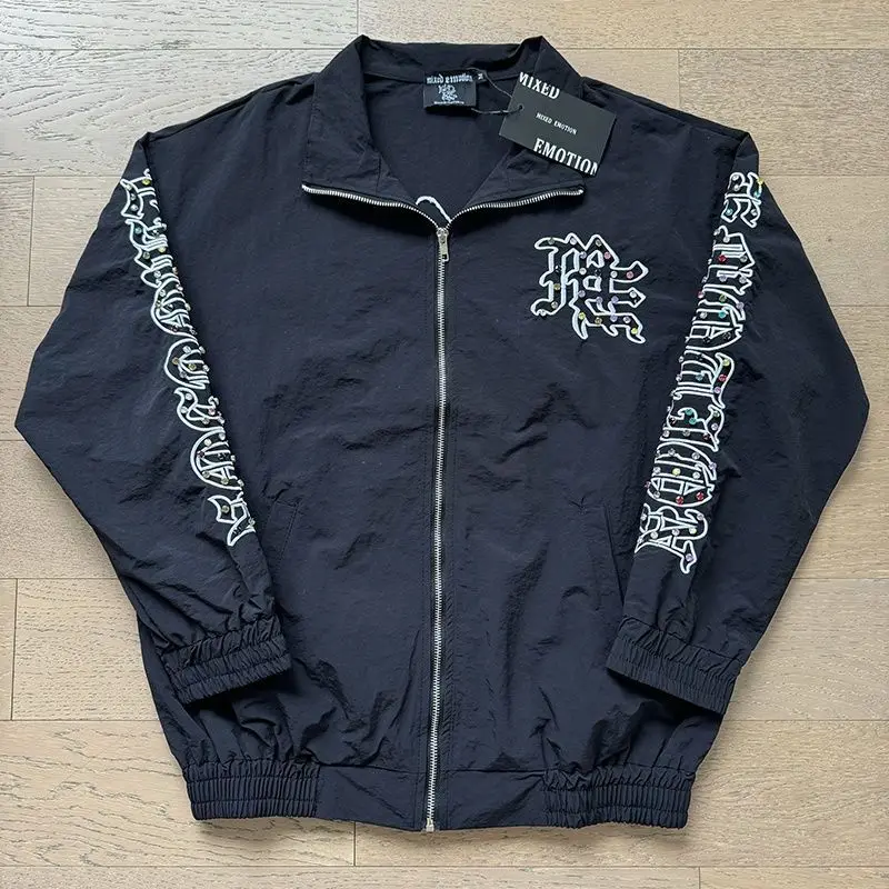 Mixed Emotion Trendy Embroidery Diamond Letter Style Jacket and Pants Casual Pants Mixed Emotion Shorts