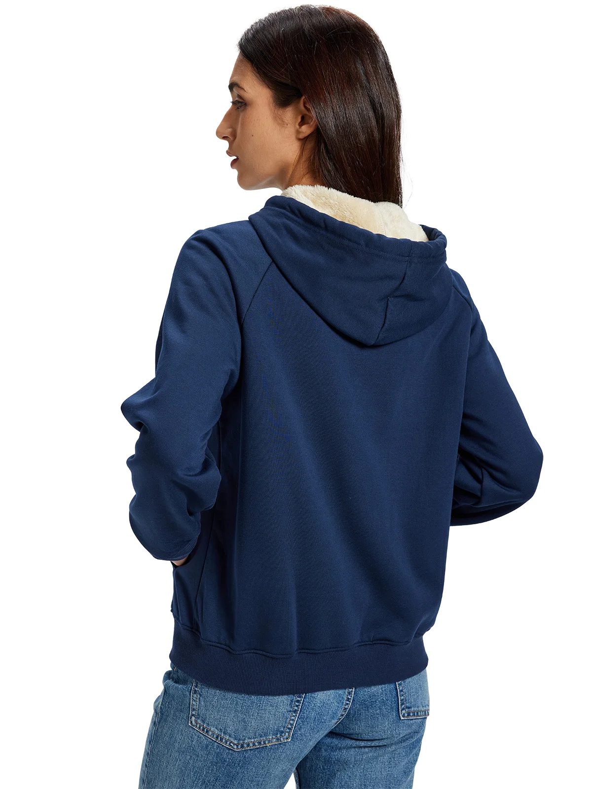 TACVASEN Women's Zip Up Sheerpa Hoodies Outdoor Sweatshirts Coats with Pockets Witner Warm Casual Fleece Lined Full-Zip Jackets