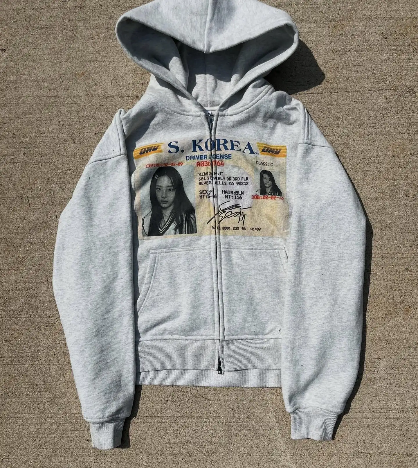 Harajuku Korean Style Graphic Print Hoodies Women Gothic Casual Oversized Hoodie Zip Sweatshirts Streetwear Y2k Women Clothing