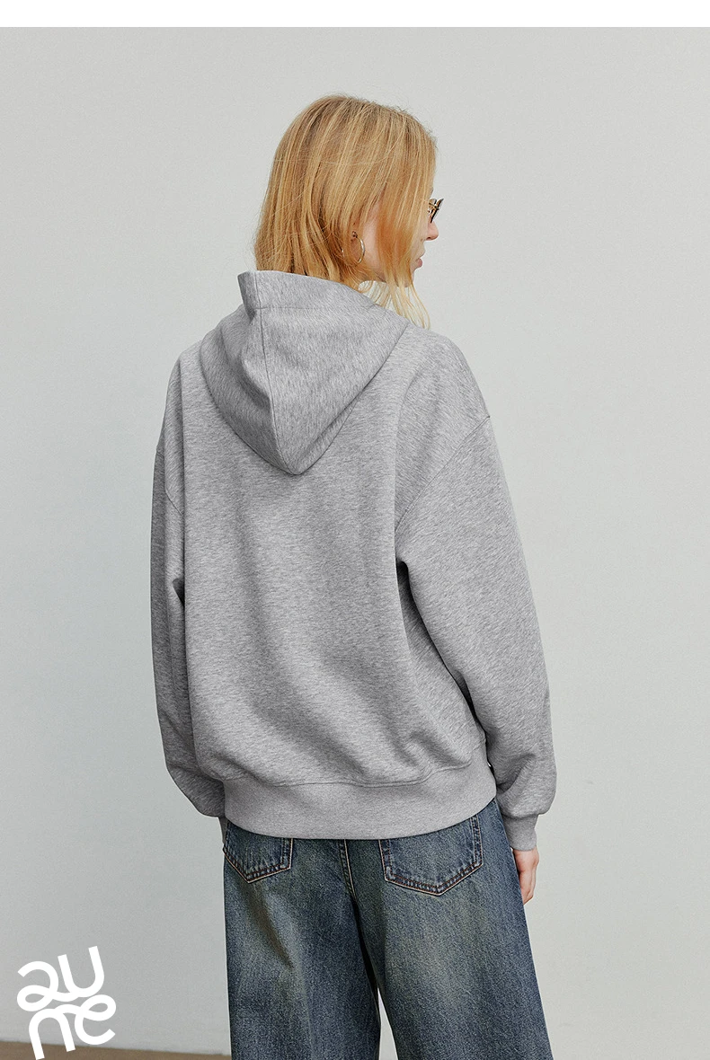 TOYOUTH Women Fleece-Lined Hooded Sweatshirts 2026 Spring New Cat Embroidery Tie Detail Warm Cozy Fleece Lining Tops