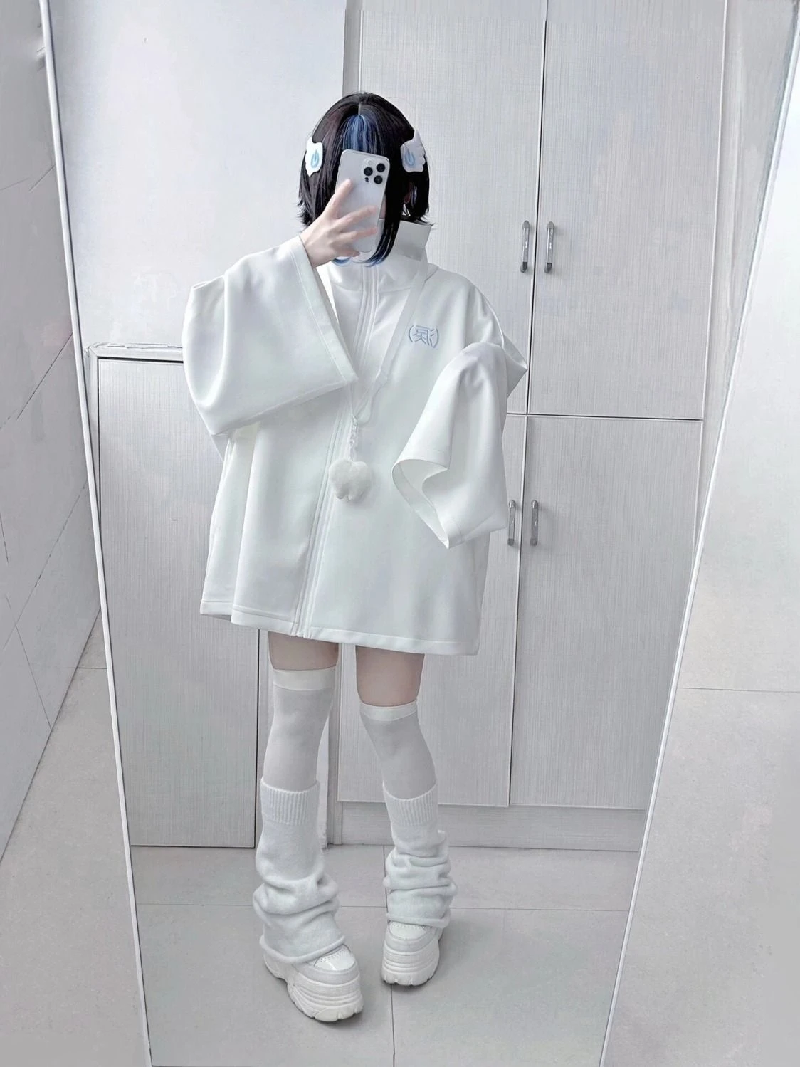 Spring Japanese Casual Solid Hoodies Women Loose Y2k Aesthetic Oversized Embroidery Coats Harajuku Zipper Grunge Sweatshirts