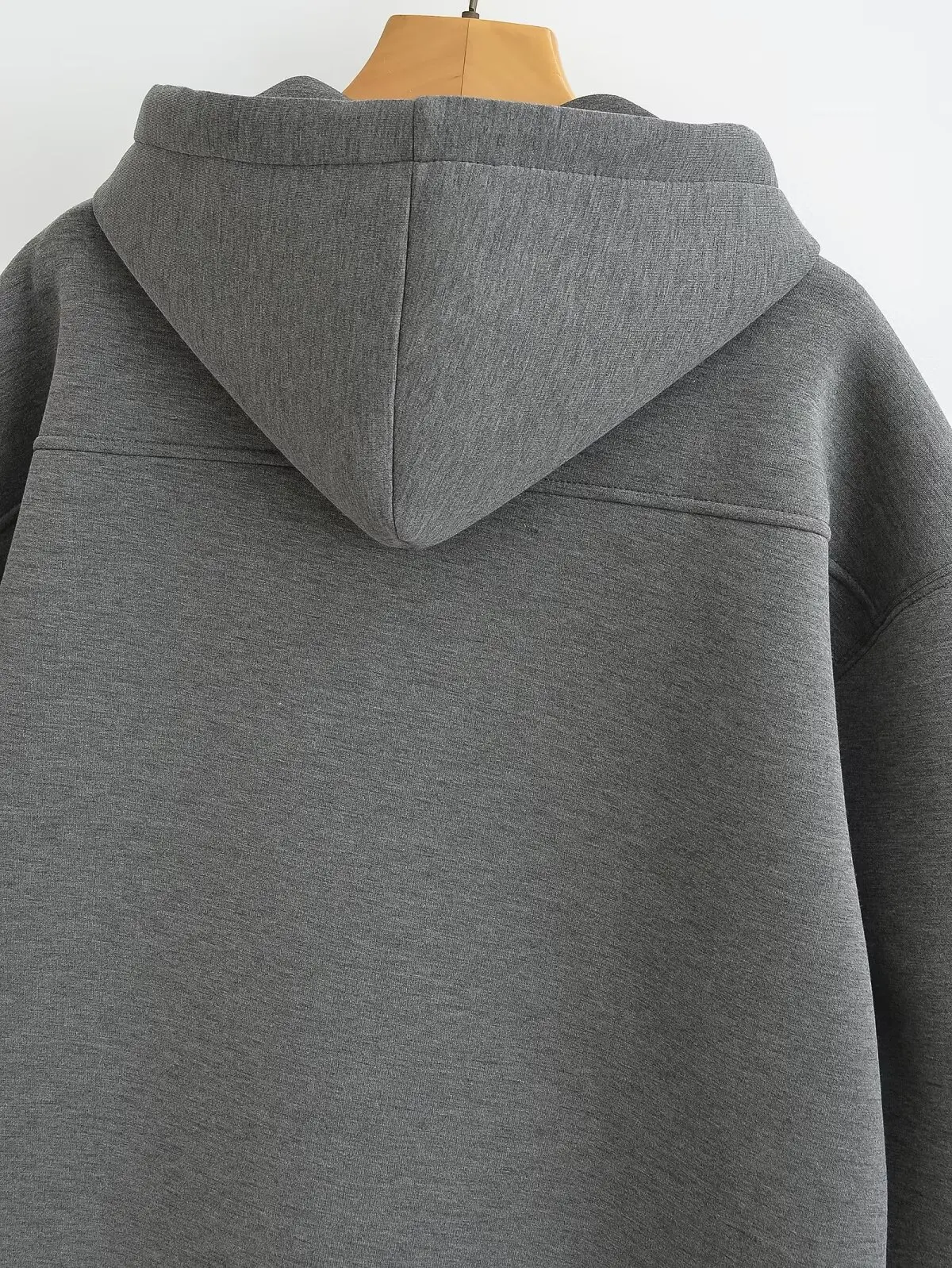 HH 2026 Casual Women's Soild Zipper Hoodie Long Sleeve Big Pocket Zipper Jacket With Hood Female Loose Outerwear Coat Tops