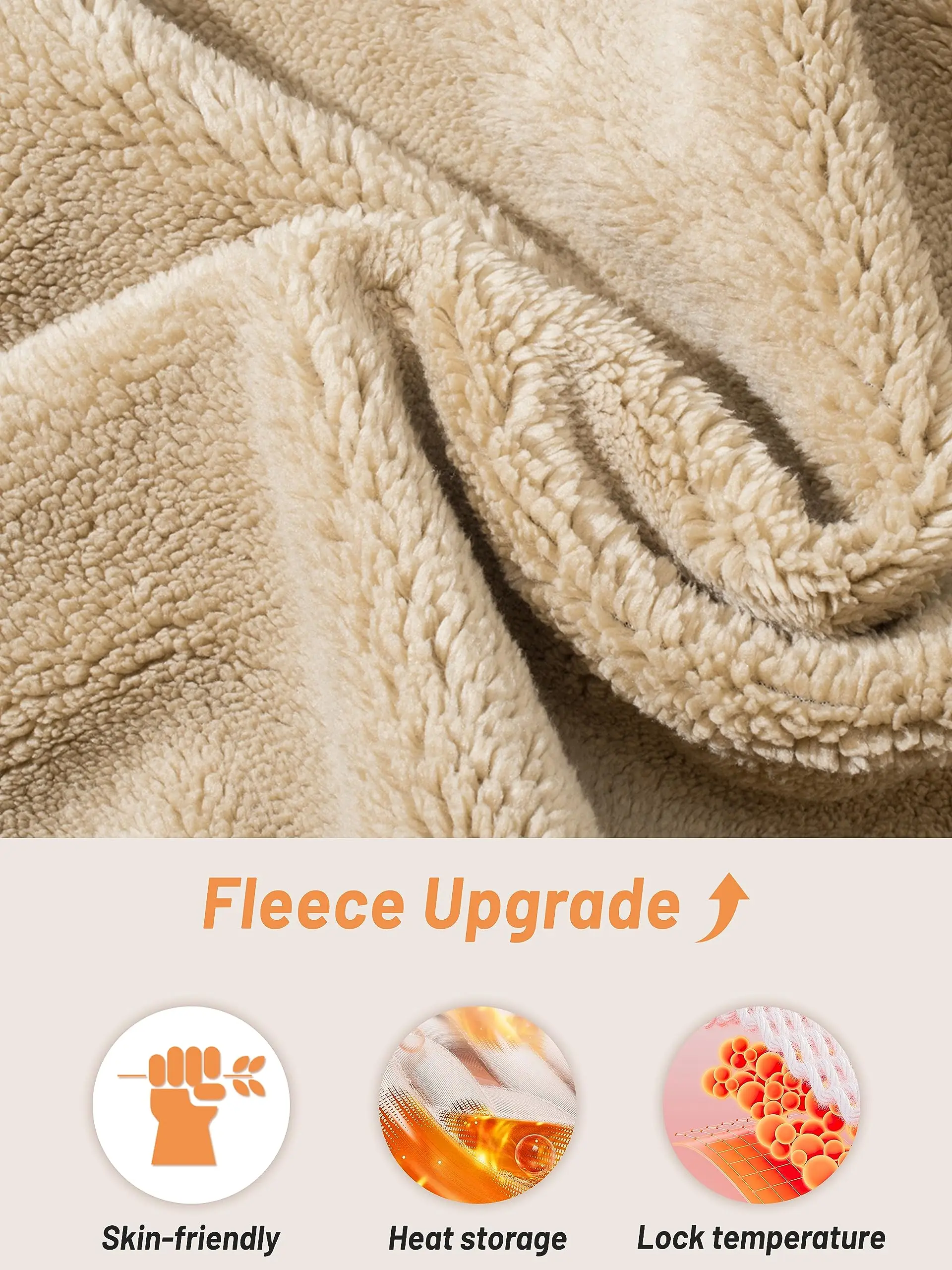 TACVASEN Winter Sherpa Lined Sweatshirt Womens Thick Warm Fleece Sweatshirts Home Party Casual Hoodies Streetwear Pullover Tops