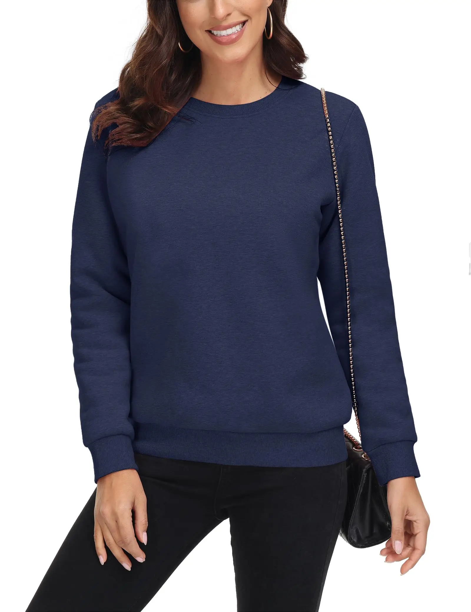 TACVASEN Winter Sherpa Lined Sweatshirt Womens Thick Warm Fleece Sweatshirts Home Party Casual Hoodies Streetwear Pullover Tops