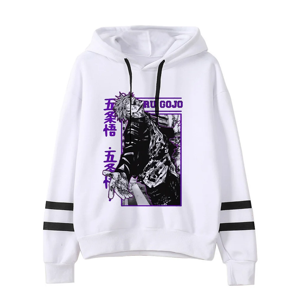 Anime Jujutsu Kaisen Hoodie Woman Gojo Satoru Graphic Hoodies Japanese Fashion Cartoon Hooded Long Sleeve Pullovers Winter Tops