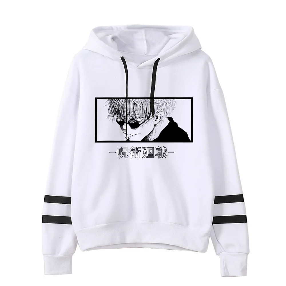 Anime Jujutsu Kaisen Hoodie Woman Gojo Satoru Graphic Hoodies Japanese Fashion Cartoon Hooded Long Sleeve Pullovers Winter Tops