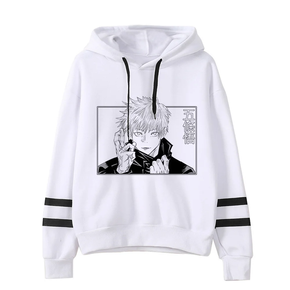Anime Jujutsu Kaisen Hoodie Woman Gojo Satoru Graphic Hoodies Japanese Fashion Cartoon Hooded Long Sleeve Pullovers Winter Tops