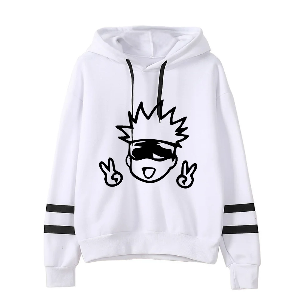 Anime Jujutsu Kaisen Hoodie Woman Gojo Satoru Graphic Hoodies Japanese Fashion Cartoon Hooded Long Sleeve Pullovers Winter Tops